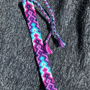Handmade friendship bracelet.